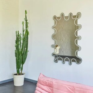 Foto ilustrativa — Espelho decorativo Ondas